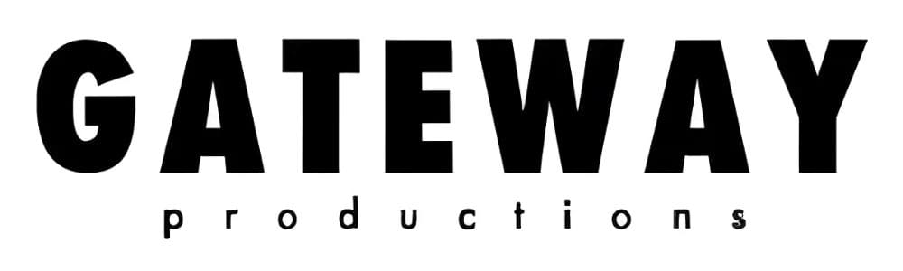 A black and white logo of the company stewmac productions.